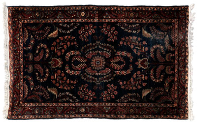 Sarouk rug, heavy construction, typical
