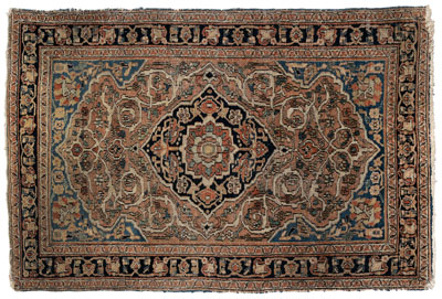 Khorasan rug central medallion 117c01