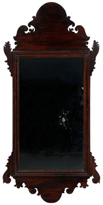 Chippendale mahogany looking glass  117bfc