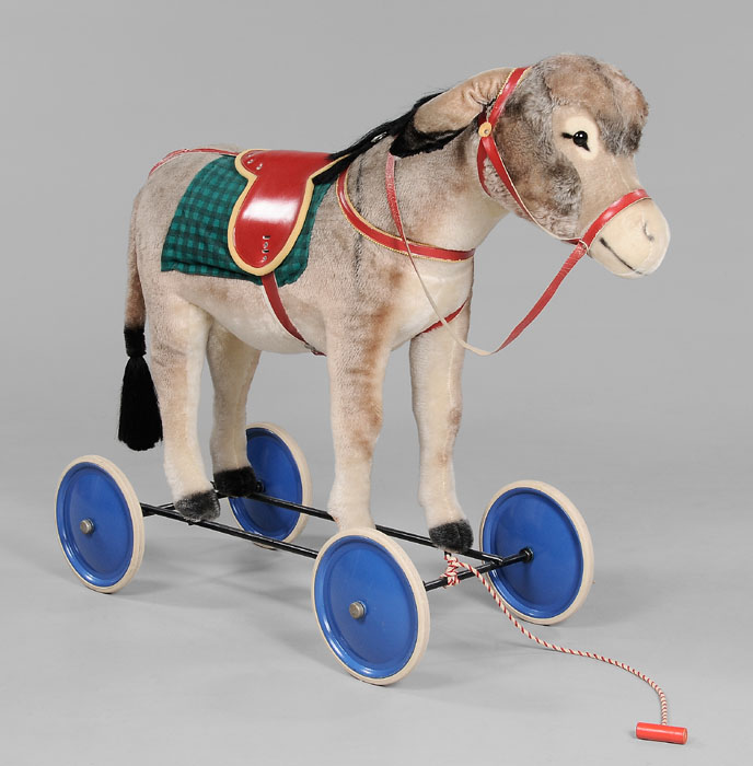 Steiff Donkey on Wheels German,