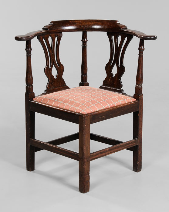 Chippendale Mahogany Corner Chair 117c63