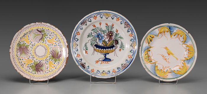 Three Delft Chargers Shallow Bowls  117c6e