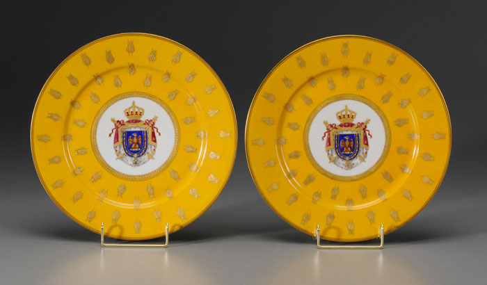 Two Napoleonic Plates French 19th 117c7d