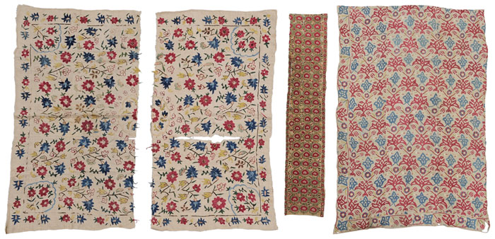 Four Central Asian Embroidered 117ca0