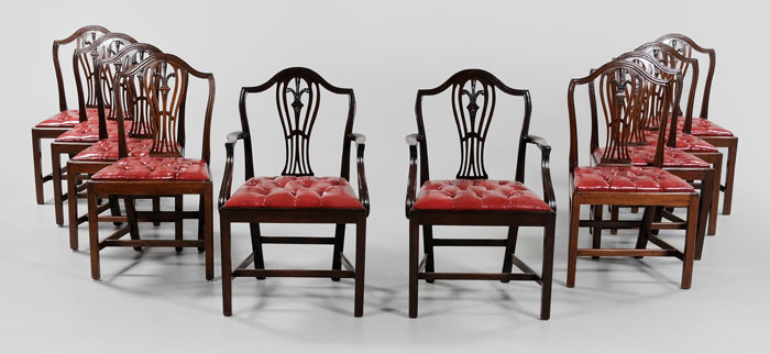 Set of Ten Hepplewhite Mahogany 117c9c