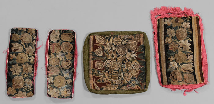 Four Tapestry Fragments Continental,