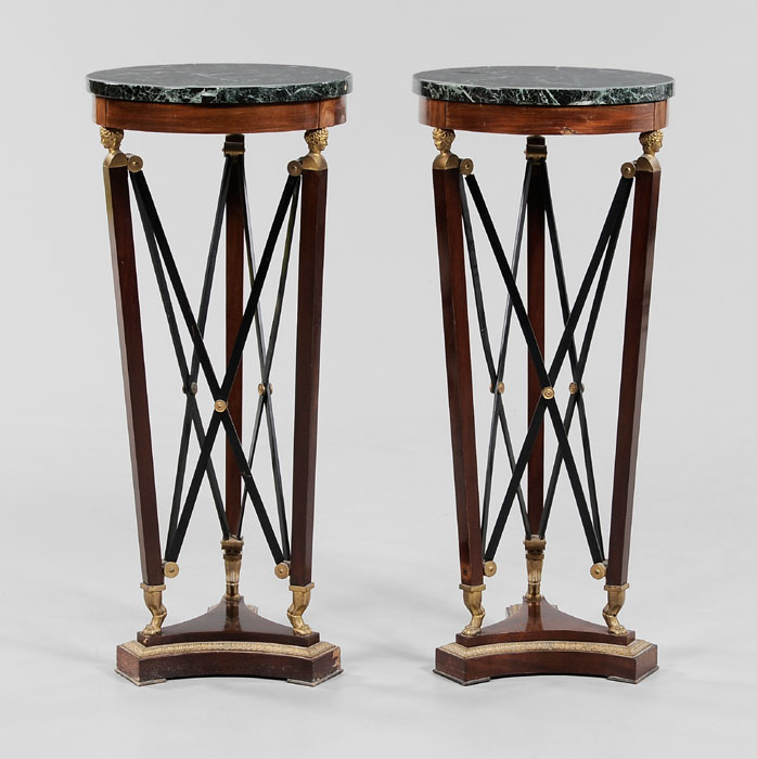 Pair Empire Style Pedestals French  117cc0