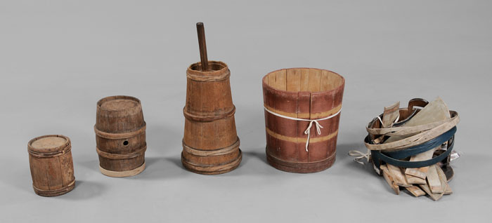 Wooden Churn Kegs Pail probably 117cca