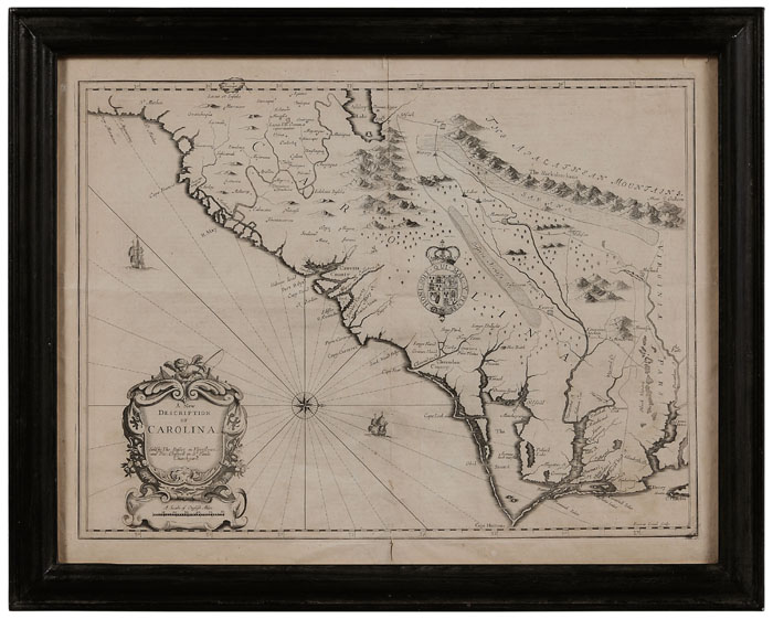 17th Century Map of the Carolinas
