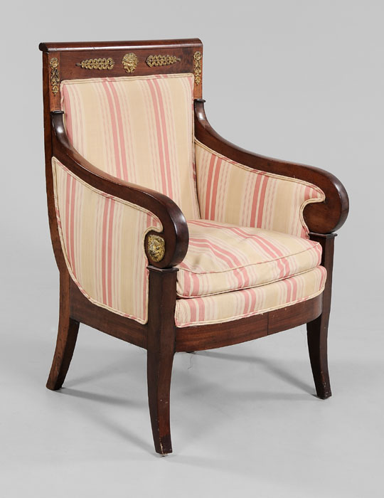 Empire Style Bronze-Mounted Armchair