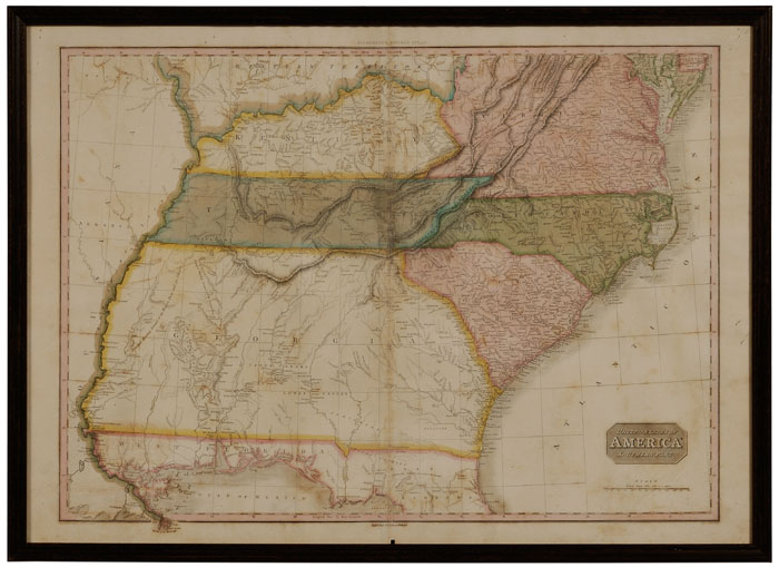 19th Century Map of the Southeastern