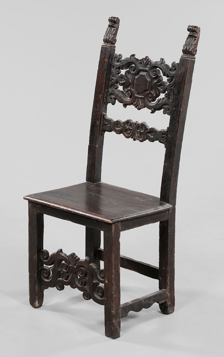Spanish Baroque Carved Side Chair 117d9b