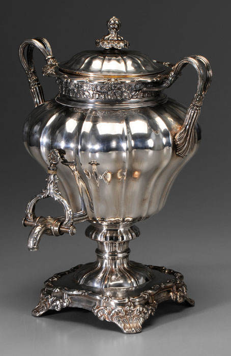 English Silver-Plate Hot Water Kettle