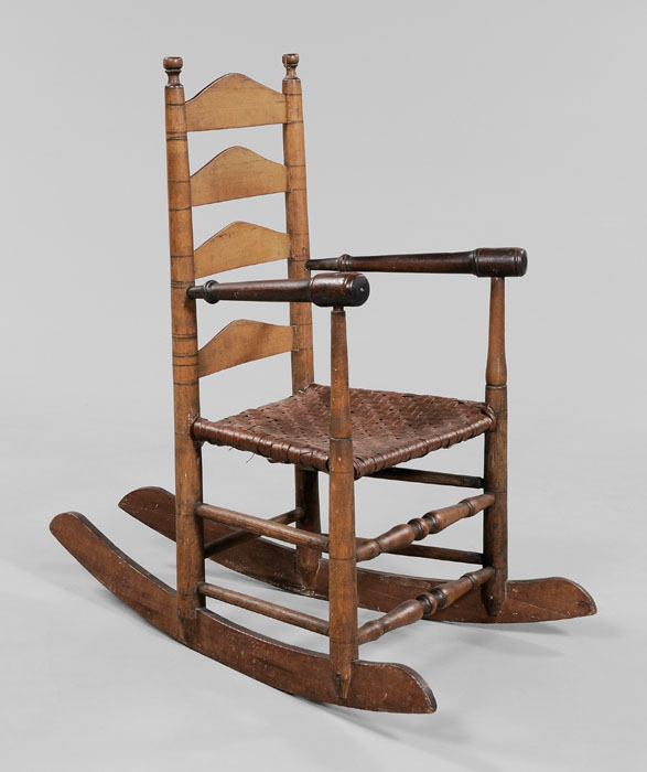 Early Southern Rocking Chair attributed 117dc4