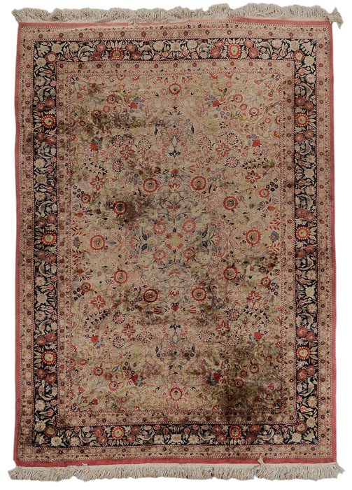 Silk Carpet probably Persian mid 117dd6