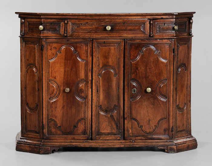Baroque Paneled Walnut Cabinet 117e13