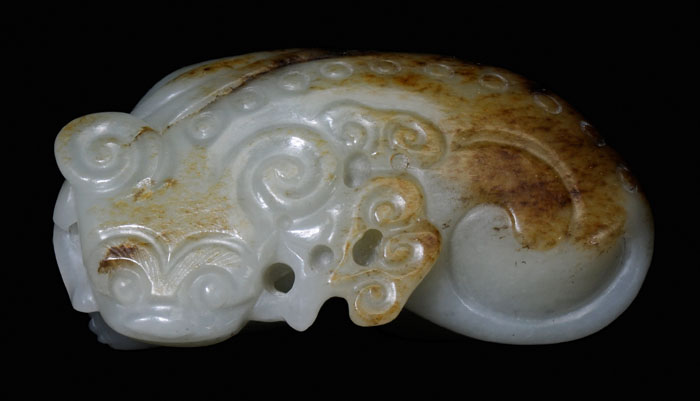 Jade Beast Chinese 19th 20th century  117e0d