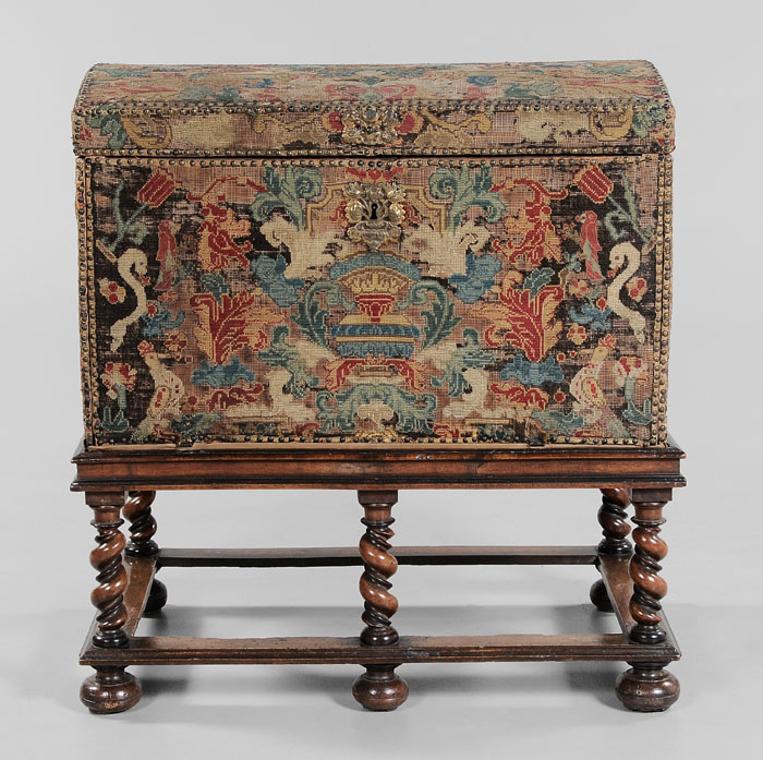 William and Mary Upholstered Chest