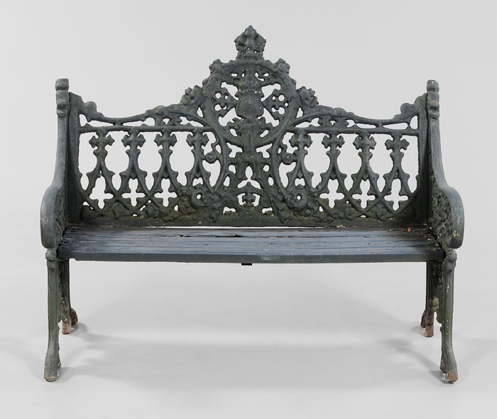 Gothic Style Cast Iron Garden Bench