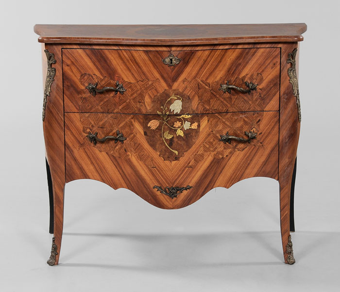 Louis XV Style Marquetry Commode 117e3a