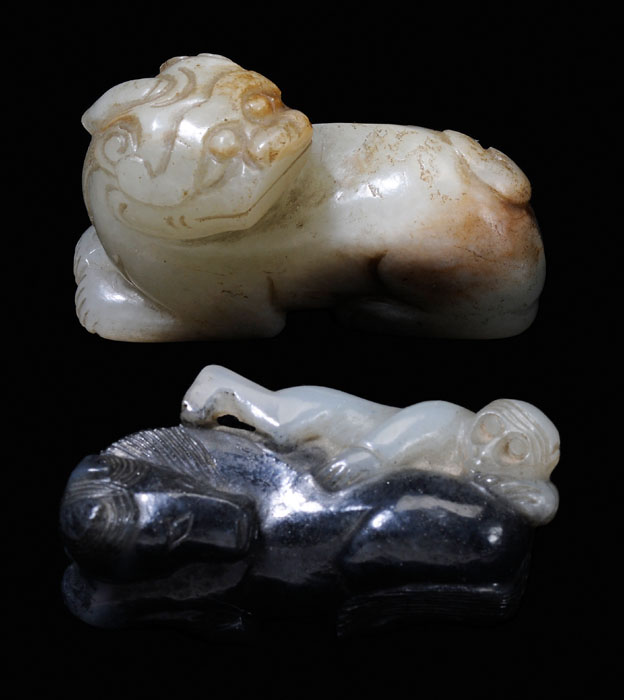 Two Jade Carvings Chinese, 19th