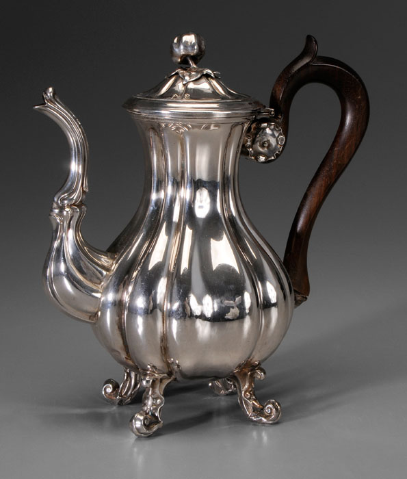 French Silver Coffeepot after 1838  117e88