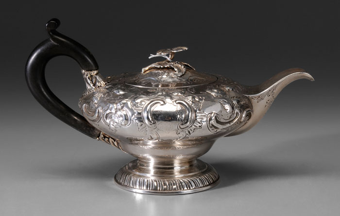 George IV English Silver Teapot 117ea6
