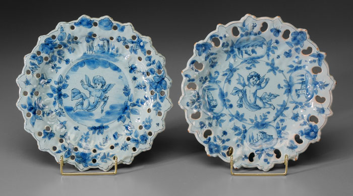 Two Majolica Plates Italian, 20th