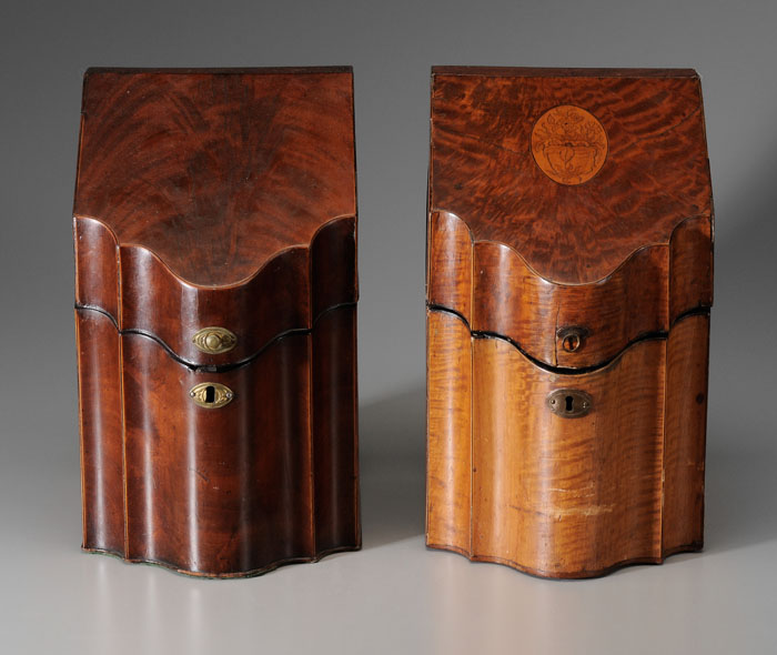 Two George III Knife Boxes British  117eb5