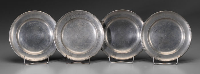 Pewter Plates, Ashbil Griswold American,