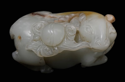 Jade Goat Qing Dynasty or earlier, pale