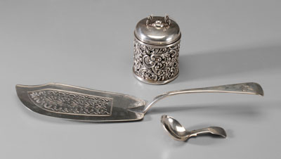 Three Pieces English Silver Chester