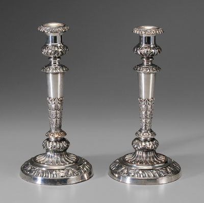 Pair Boulton Candlesticks English  117f02