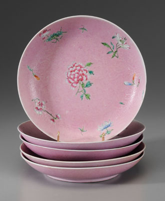 Five Famille Rose Porcelain Bowls 117f19
