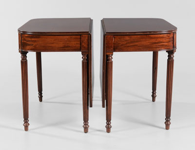 Federal Mahogany Two Part Banquet 117f12