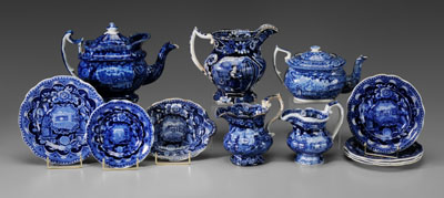 Twelve Pieces Historic Staffordshire