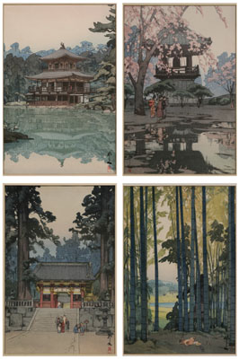 Four Hiroshi Yoshida Woodblock 117f56