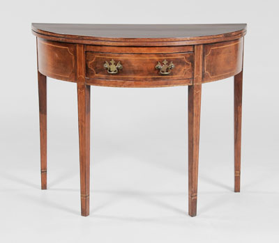 American Federal Inlaid Card Table
