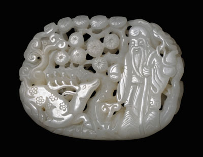 Jade Medallion Qing Dynasty, translucent