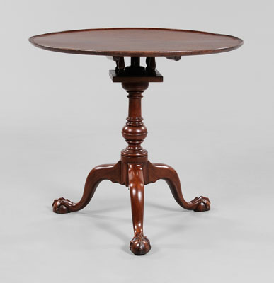 Chippendale Mahogany Dish-Top Tea Table,