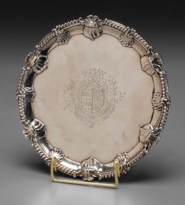 George III Silver Salver London, mid