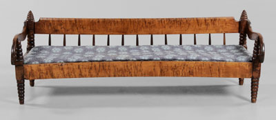 Classical Tiger Maple Daybed American,