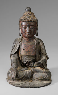Ming Style Bronze Buddha Chinese  117ff8