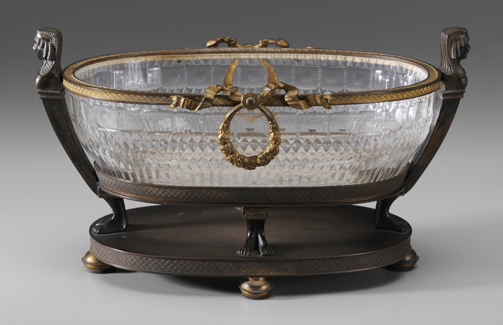 Empire Style Glass and Bronze Centerpiece 1188a8