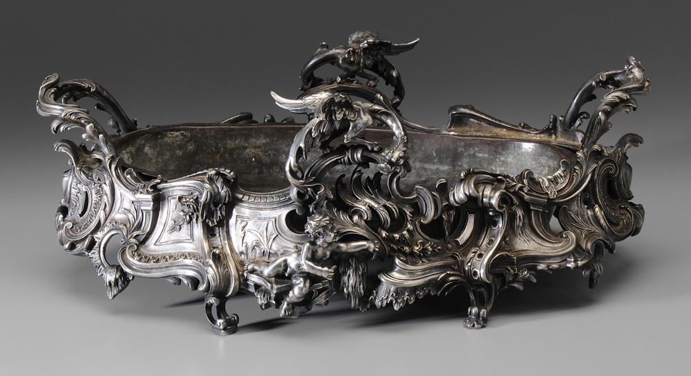 Rococo Style Silver-Plated Jardinière