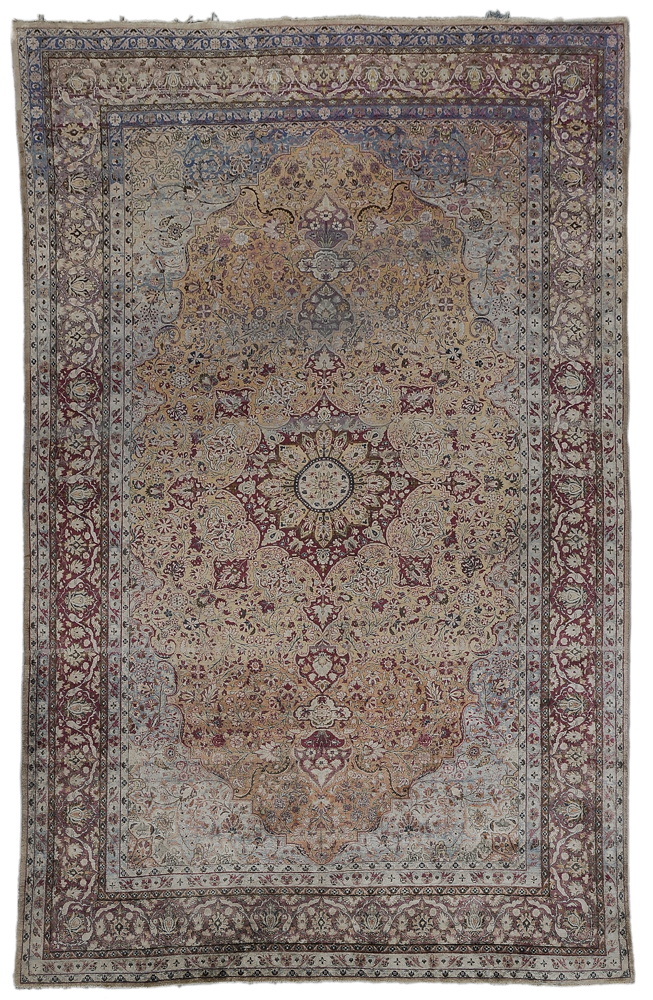 Silk Tabriz or Heriz Carpet Persian,