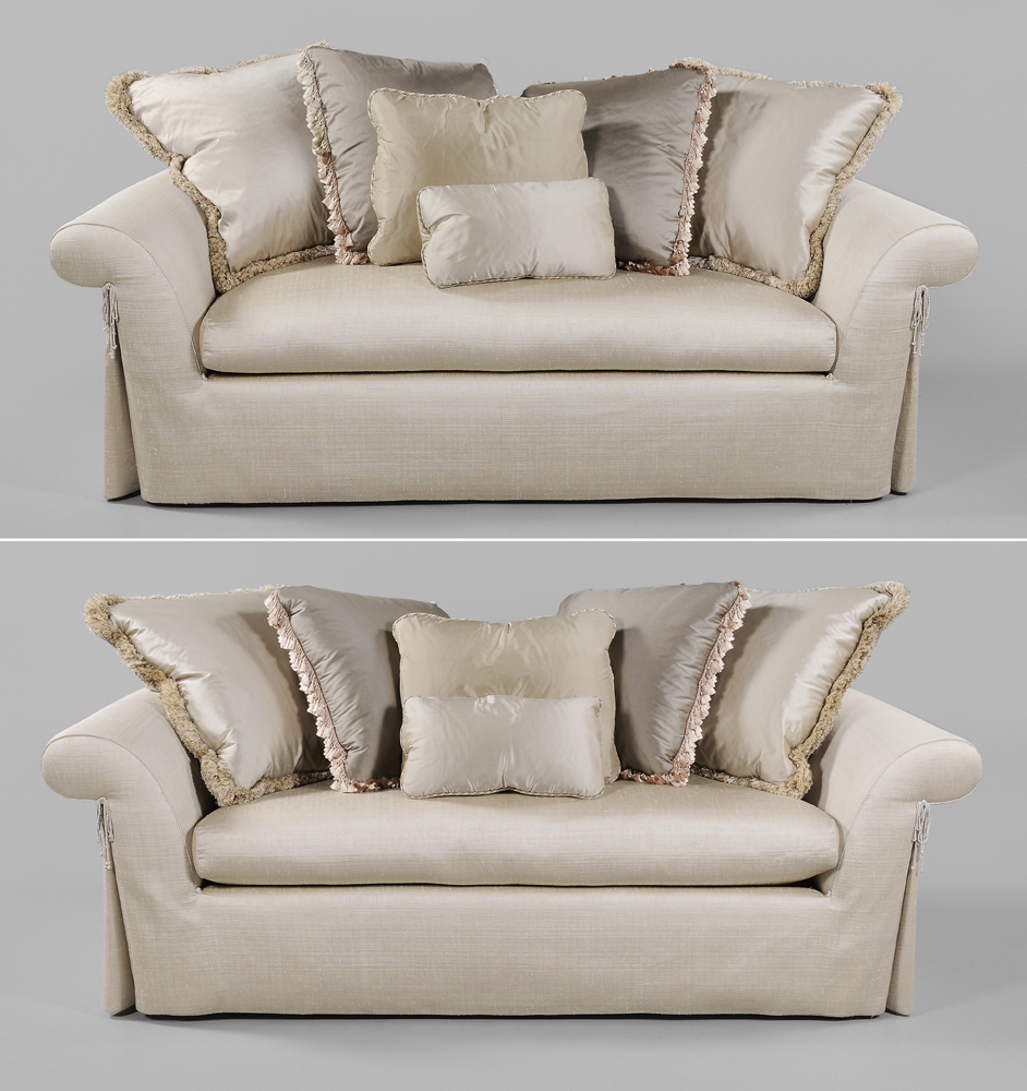 Pair Upholstered Sofas modern,