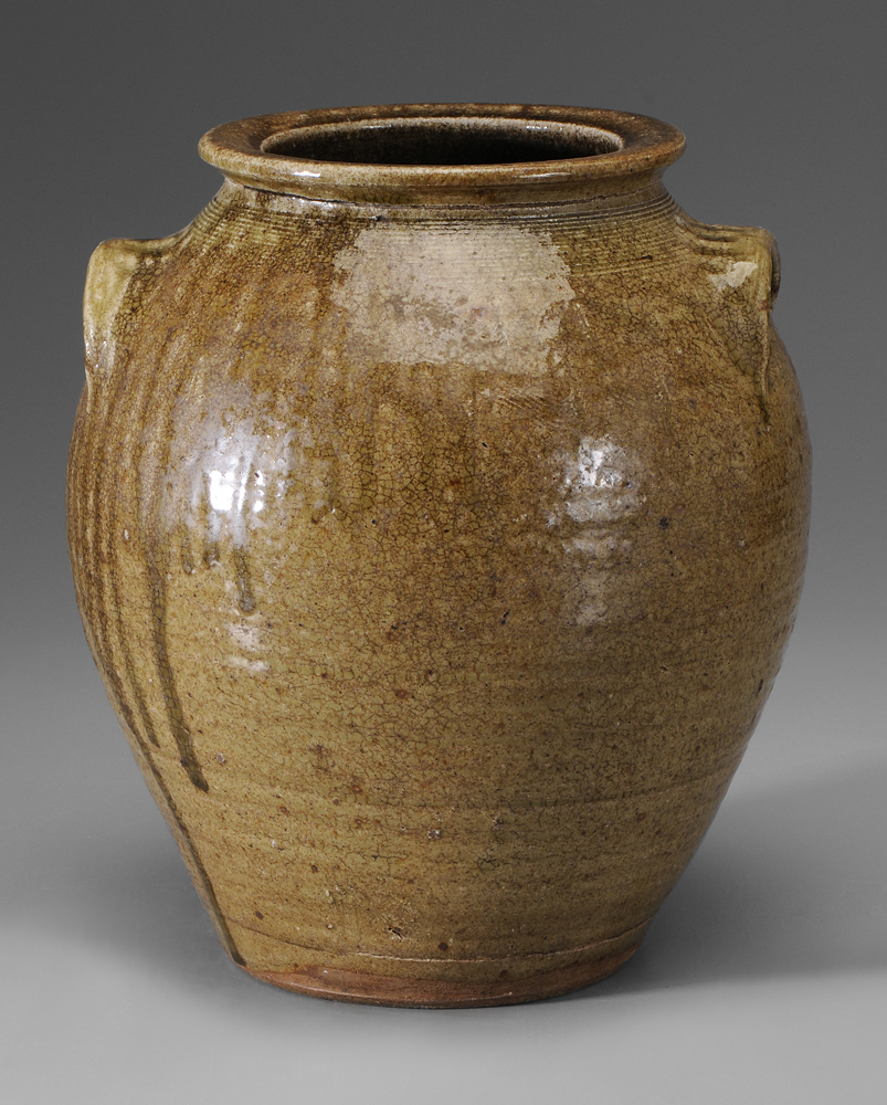 Alkaline Glazed Stoneware Jar attributed 11891f