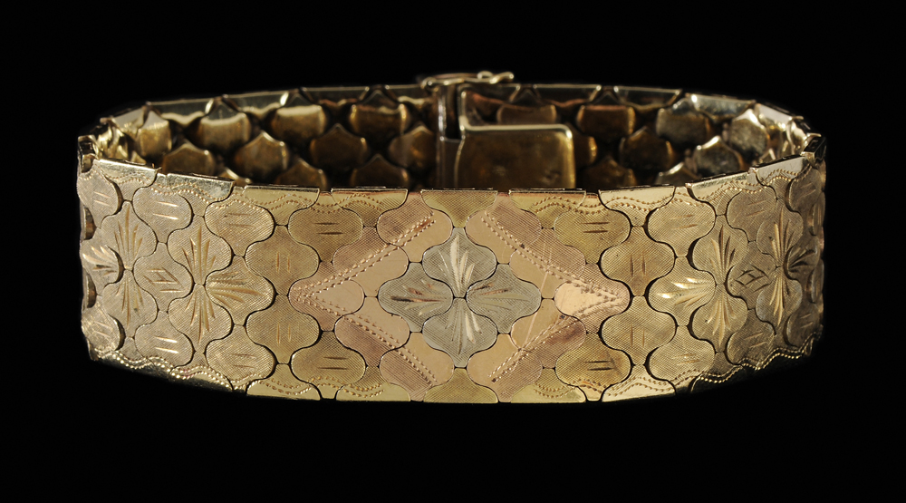 14 Kt. Tri-Color Gold Bracelet