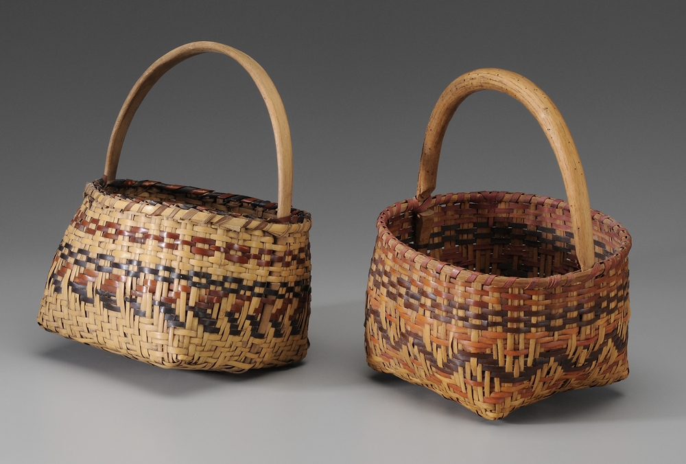 Two Cherokee River Cane Baskets 11894d